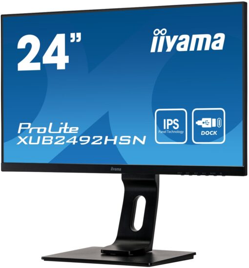iiyama ProLite XUB2492HSN-B1 - LED-monitor - 23.8" - 1920 x 1080 Full HD - IPS - USB-C-63838