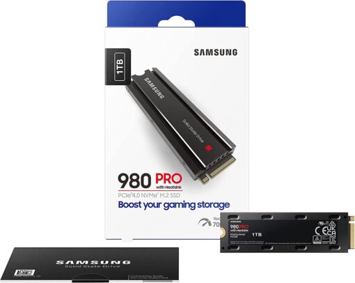 Samsung 980 PRO Heatsink MZ-V8P1T0CW - 1 TB - PCle 4.0 NVMe M.2 SSD-64000