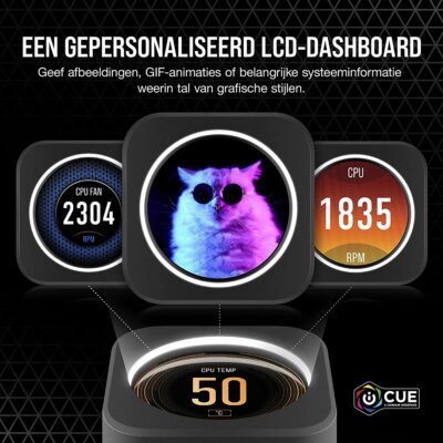Corsair iCUE H150i ELITE LCD Display Liquid CPU Cooler-64172