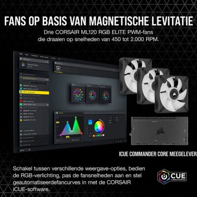 Corsair iCUE H150i ELITE LCD Display Liquid CPU Cooler-64173