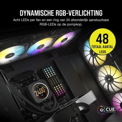 Corsair iCUE H150i ELITE LCD Display Liquid CPU Cooler-64175