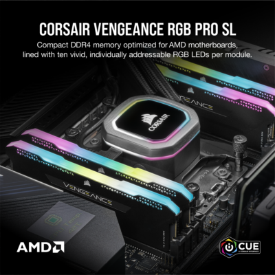 Corsair VENGEANCE RGB PRO SL geheugen - 32 GB : 2 x 16 GB - CL18 - DDR4 - 3600 MHz - Afbeelding 11
