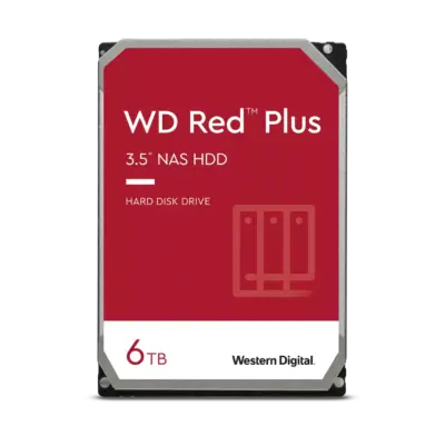 WD Red™ Plus NAS Hard Drive 3.5″ 6TB