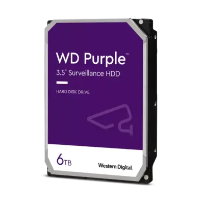 WD Purple Surveillance Hard Drive WD64PURZ - 6 TB