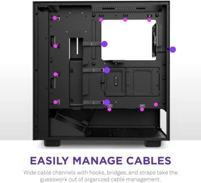 NZXT H5 Compact Mid-tower Airflow Case - Black - Afbeelding 5