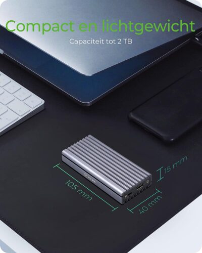 RaidSonic ICY BOX Enclosure for 1x NVMe with USB 3.1 (Gen 2) Type-C and Type-A interface - Afbeelding 6
