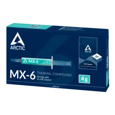 ARCTIC MX-6 ULTIMATE Performance Thermal Paste - 4 g + 6x MX Cleaner - Afbeelding 2