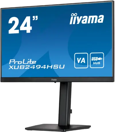 iiyama ProLite XUB2494HSU-B2 - LED-monitor - 23.8" - 1920 x 1080 Full HD - VA - Afbeelding 4