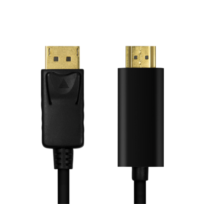 LogiLink DisplayPort cable - DP/M to HDMI-A/M - 4K/30 Hz - black - 2 m - Afbeelding 2