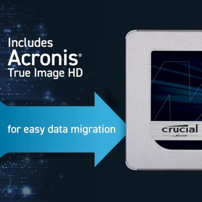 Crucial MX500 1TB SATA 2.5" 7mm (with 9.5mm adapter) Internal SSD - Acronis-editie - Afbeelding 4