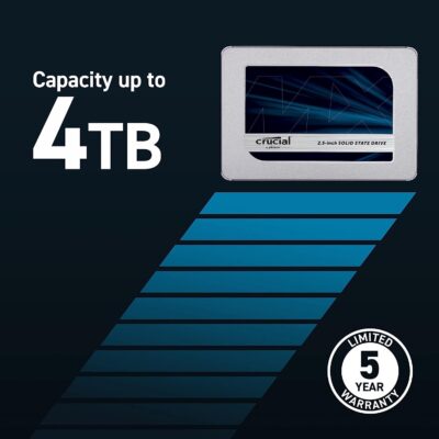 Crucial MX500 1TB SATA 2.5" 7mm (with 9.5mm adapter) Internal SSD - Acronis-editie - Afbeelding 3