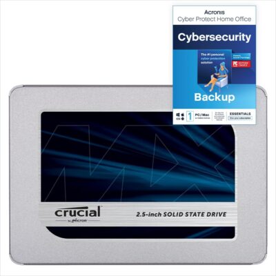 Crucial MX500 1TB SATA 2.5" 7mm (with 9.5mm adapter) Internal SSD - Acronis-editie - Afbeelding 2