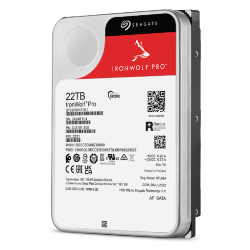 Seagate IronWolf Pro ST22000NT001 - 22 TB - SATA-600 - Recertified - 1 jaar garantie - Afbeelding 5