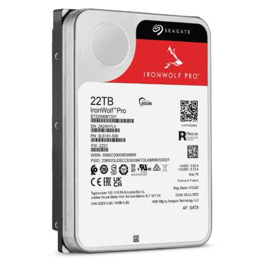 Seagate IronWolf Pro ST22000NT001 - 22 TB - SATA-600 - Recertified - 1 jaar garantie - Afbeelding 4