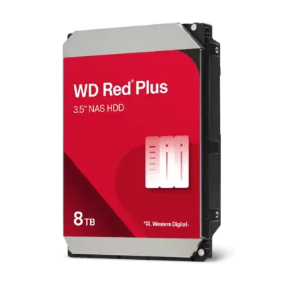 WD Red Plus NAS Hard Drive WD80EFPX - 8 TB - 256 MB cache