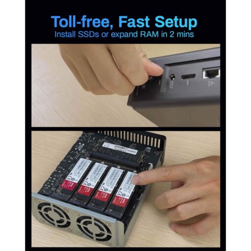 TerraMaster F8 SSD Plus 8-Bay Palm-Sized Full SSD NAS - Afbeelding 5