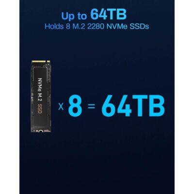 TerraMaster F8 SSD Plus 8-Bay Palm-Sized Full SSD NAS - Afbeelding 8