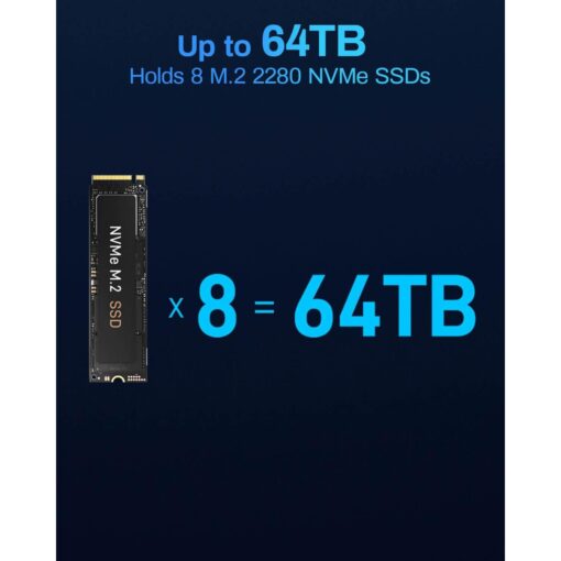 TerraMaster F8 SSD Plus 8-Bay Palm-Sized Full SSD NAS - Afbeelding 8