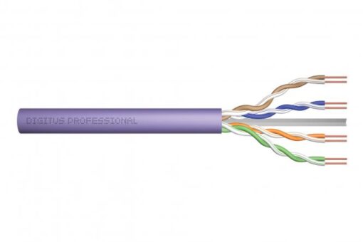 DIGITUS CAT 6 U/UTP installation cable, 305 m, simplex, Eca - 305 m