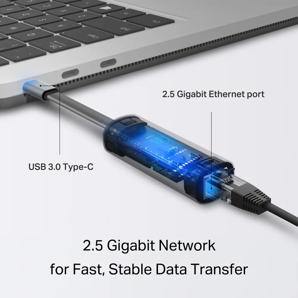 TP-Link UE302C USB-C naar 2.5G Ethernet Adapter - Afbeelding 5