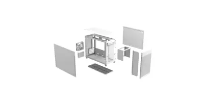 ASUS Prime AP201 MicroATX Mini Tower - Wit - Afbeelding 10