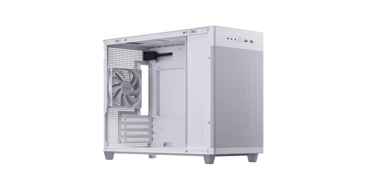 ASUS Prime AP201 MicroATX Mini Tower - Wit - Afbeelding 4