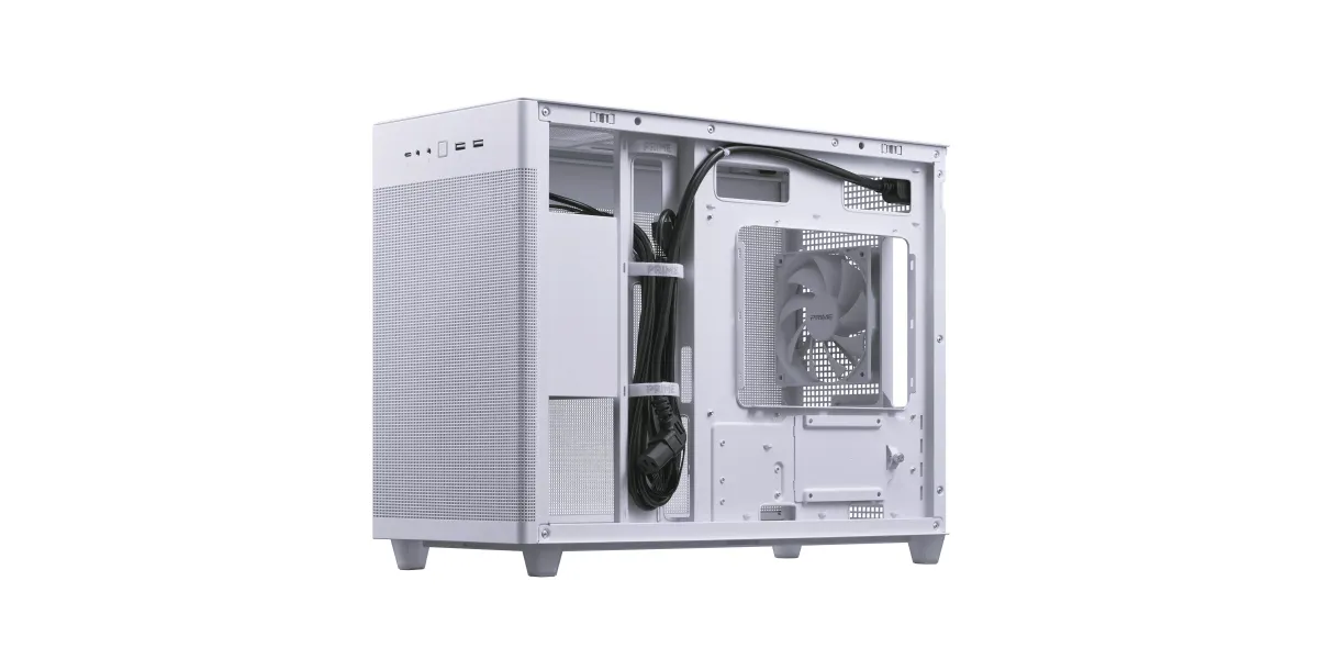ASUS Prime AP201 MicroATX Mini Tower - Wit - Afbeelding 9