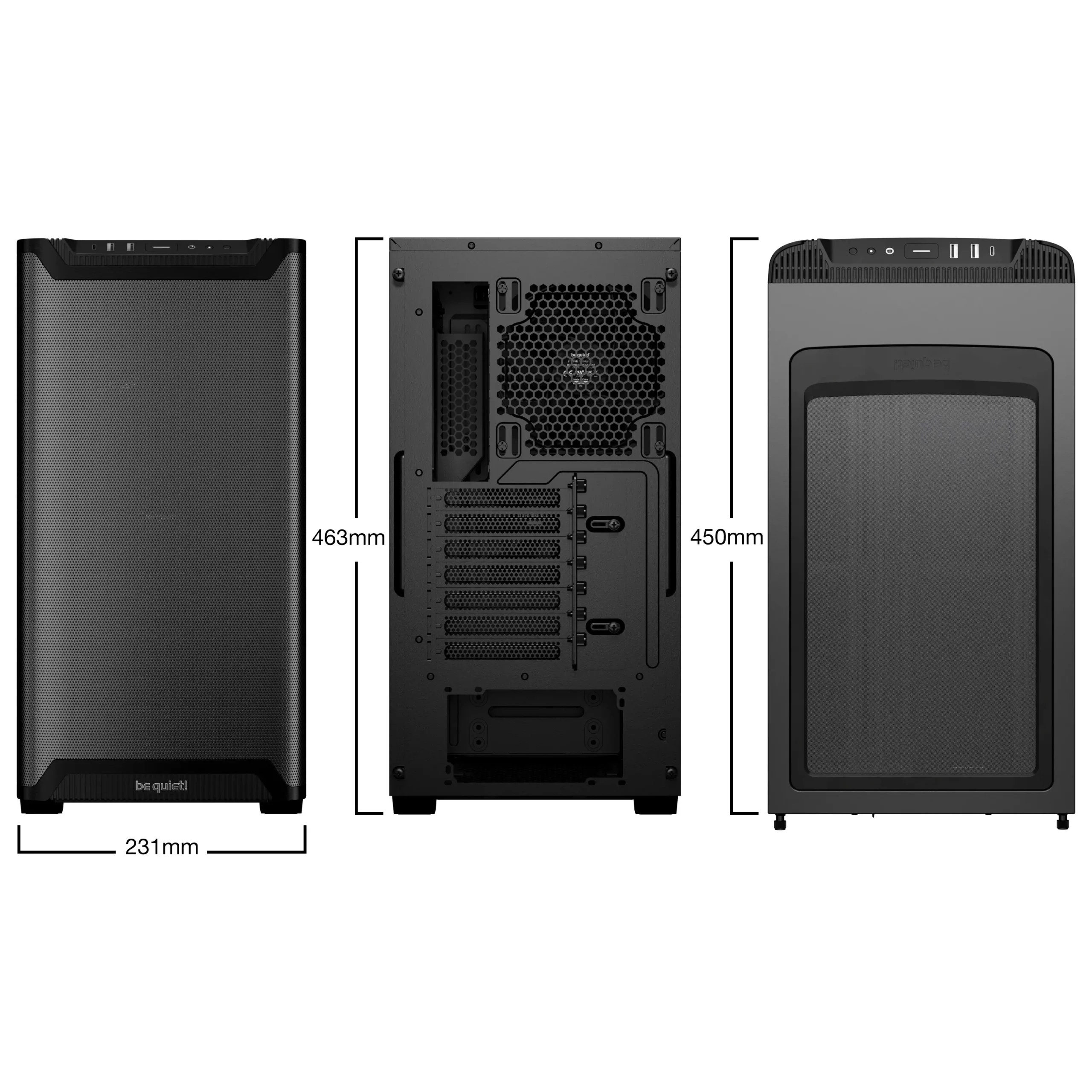 be quiet! Pure Base 501 Airflow Black - ATX - Afbeelding 3