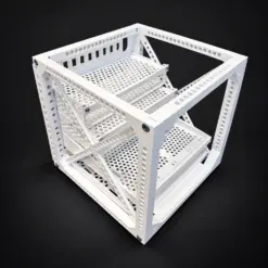 10 inch rack 5U wit 250 mm voor UniFi UCG-Fiber en USW-Flex-2.5G-8-PoE - Afbeelding 2