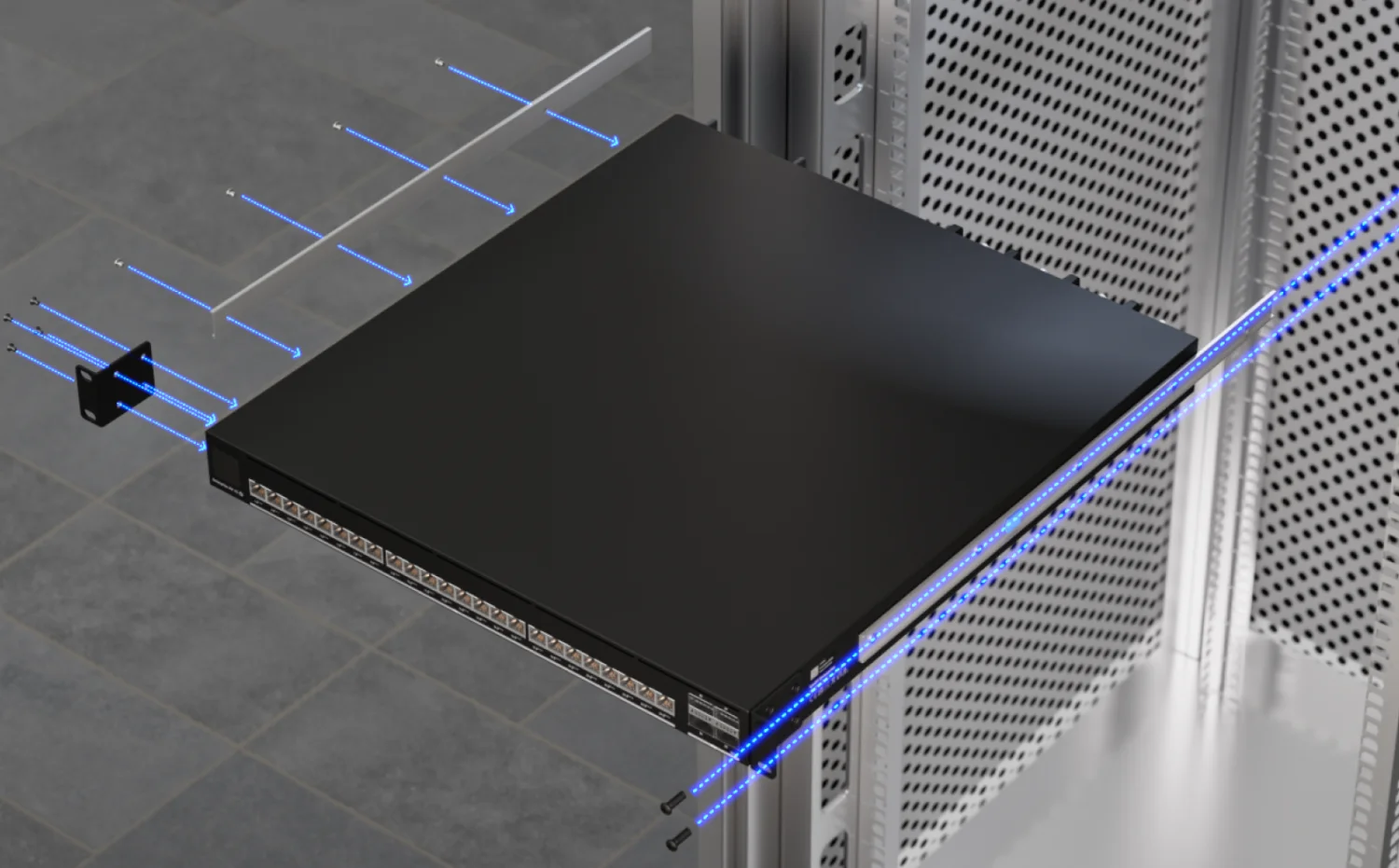 EAV-XG-24-PoE – montagevoorbeeld 2