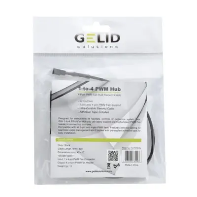 GELID FC-PWM-04 | 1-to-4 PWM Fan Hub – 30 cm - Afbeelding 5