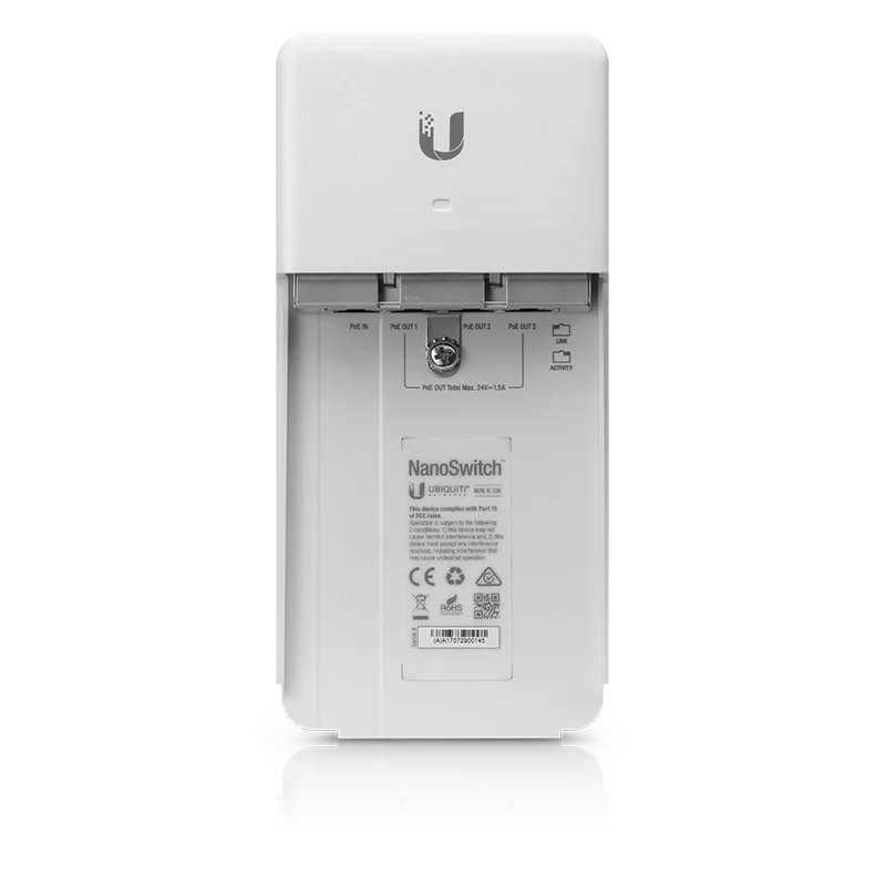 Ubiquiti N-SW | NanoSwitch – 4-poorts outdoor PoE-switch - Afbeelding 2
