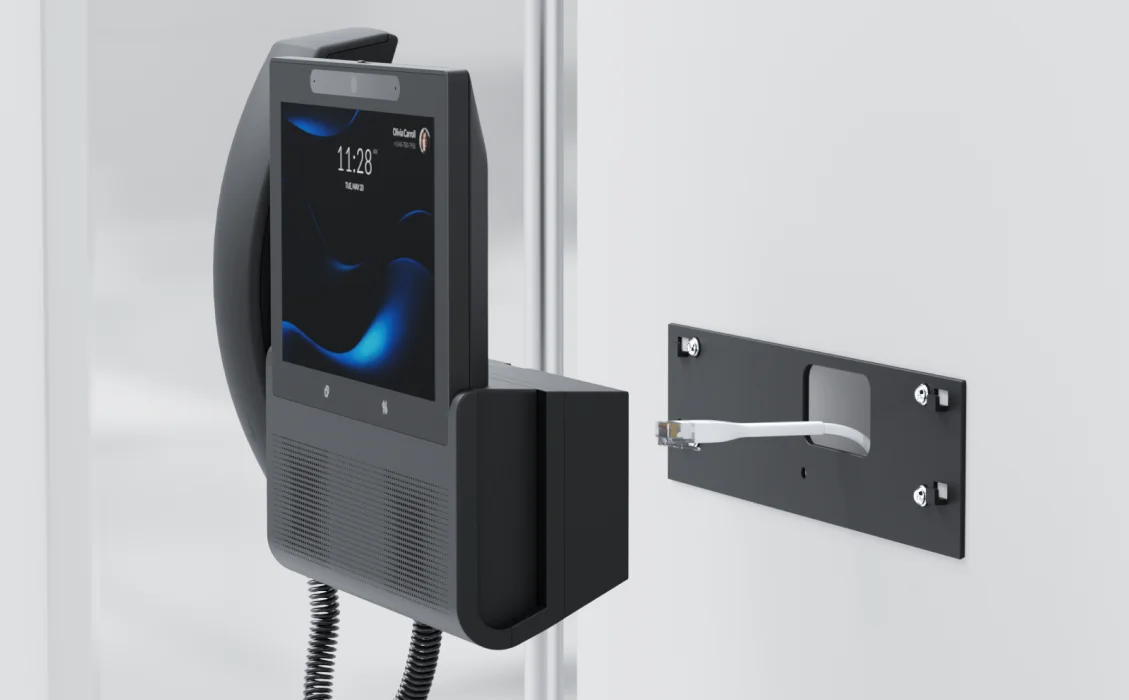 UniFi Phone G3 Touch Wall zwart – montage- en aansluitvoorbeeld (montage-2)