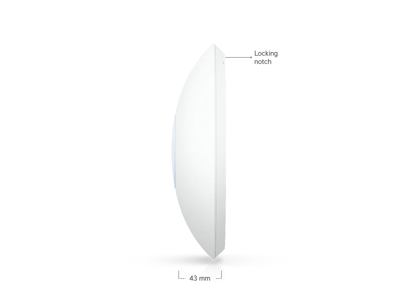 UniFi U7 Long-Range – afmetingen en aansluitingen