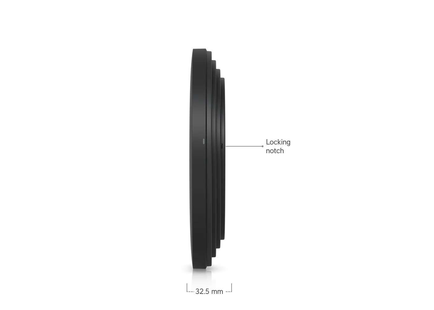 U7 Pro XG zwart – technische tekening