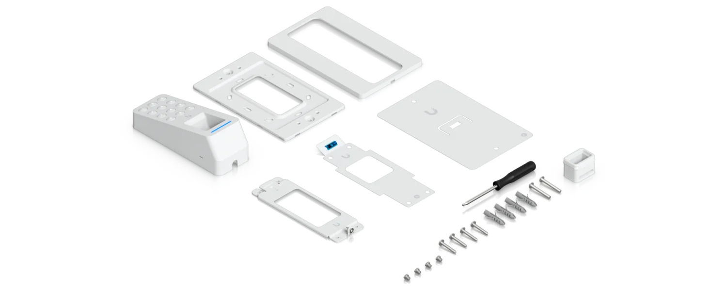 Verpakkingsinhoud UniFi G3 Reader Fingerprint wit
