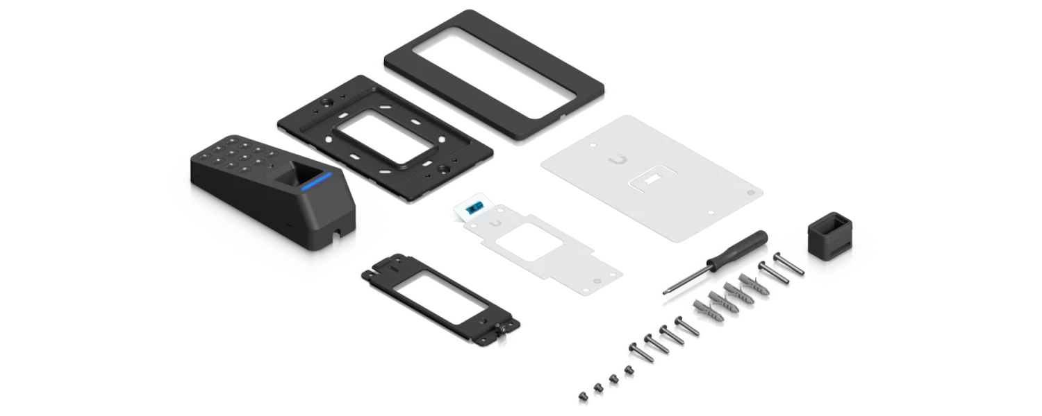 Verpakkingsinhoud UniFi G3 Reader Fingerprint zwart