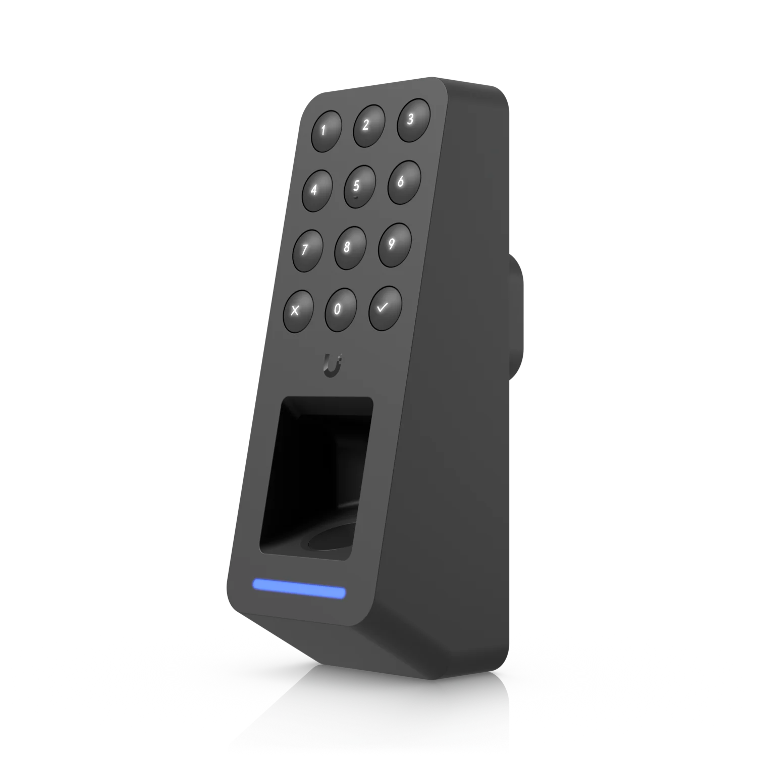 Zwarte G3 Reader Fingerprint schuin van voren met de capacitieve vingerafdruksensor