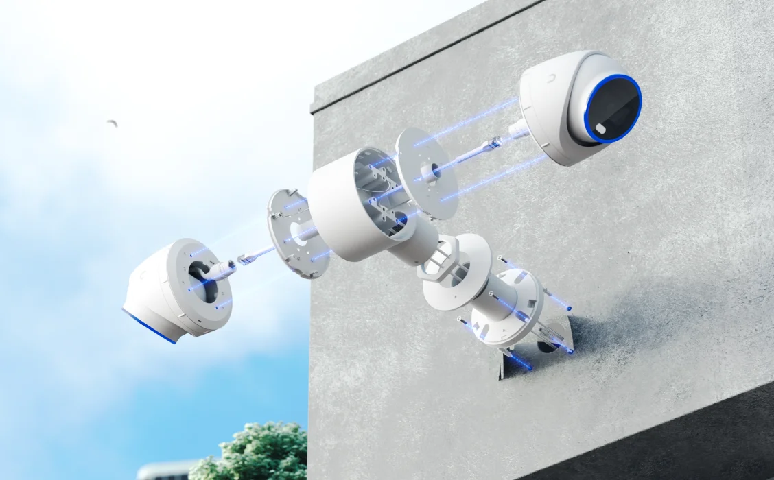 Camera Dual Mount wit – in gebruik