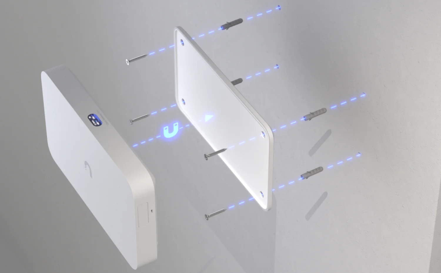 Ubiquiti Floating Mount – montagevoorbeeld