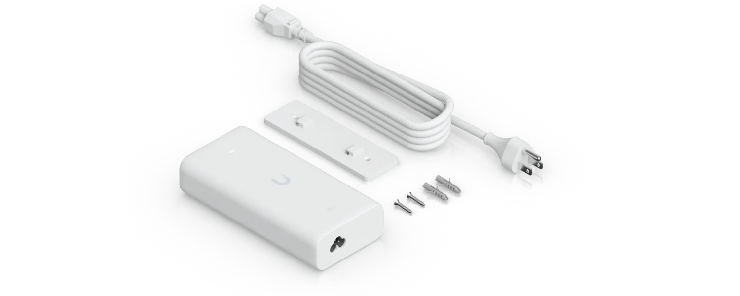 10G PoE adapter 90W – verpakkingsinhoud