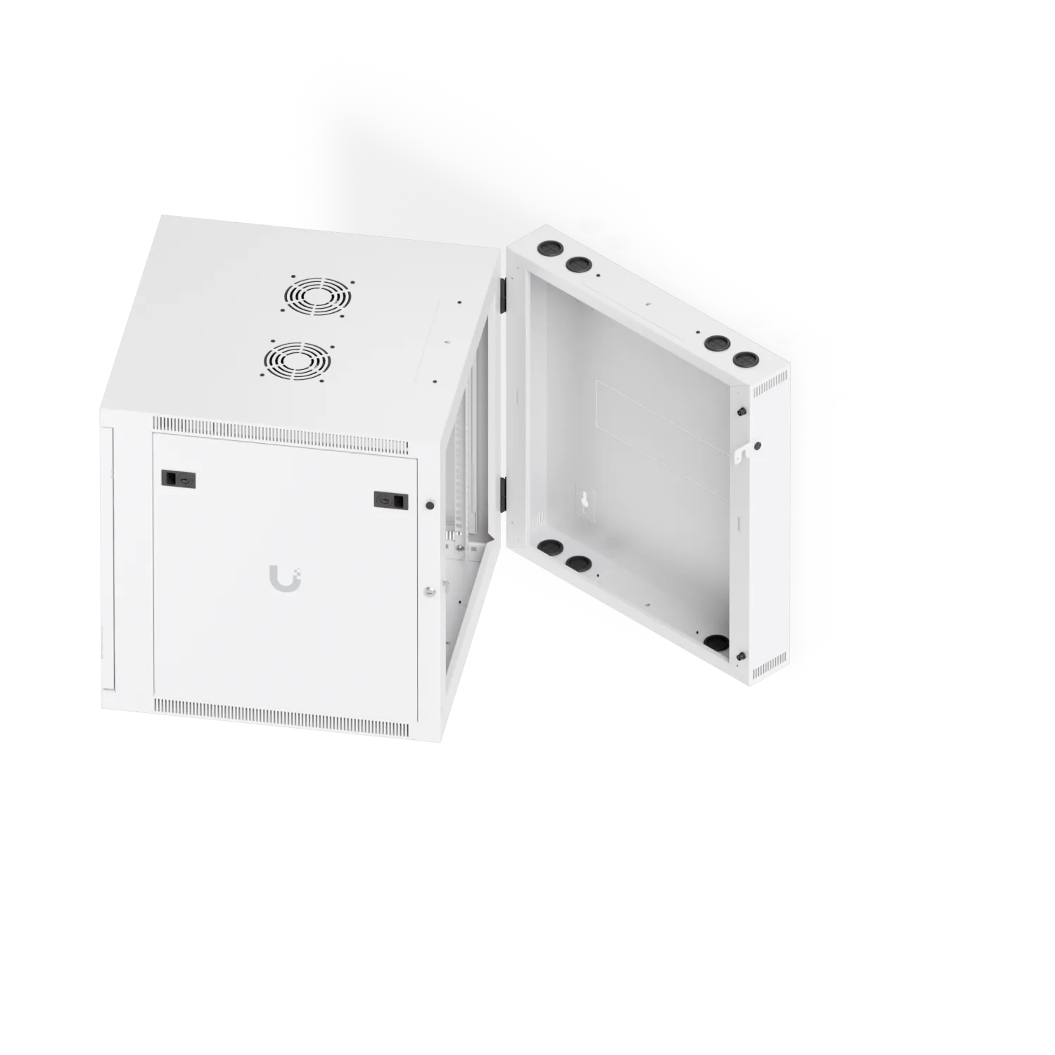 Ubiquiti UACC-Rack-12U-Wall-SW-G | UniFi 12U Swing wandkast met glazen deur - Afbeelding 13