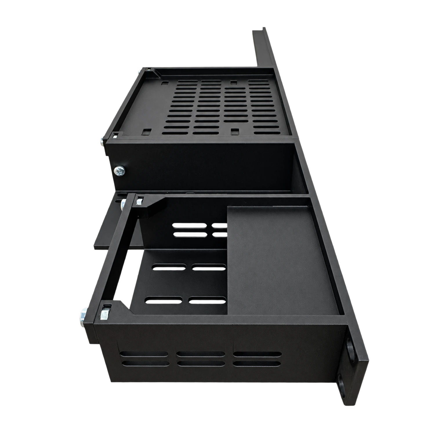 SWW 19 inch rackmount voor UCG-Max, zwart, zijaanzicht links