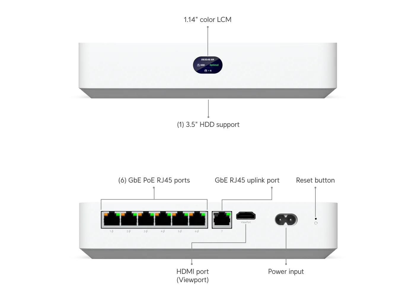 Network Video Recorder Instant Kit – technische tekening