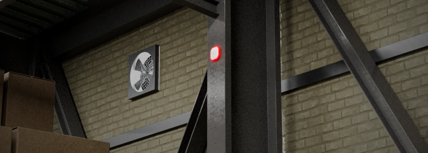 UniFi Protect Siren PoE – montagevoorbeeld