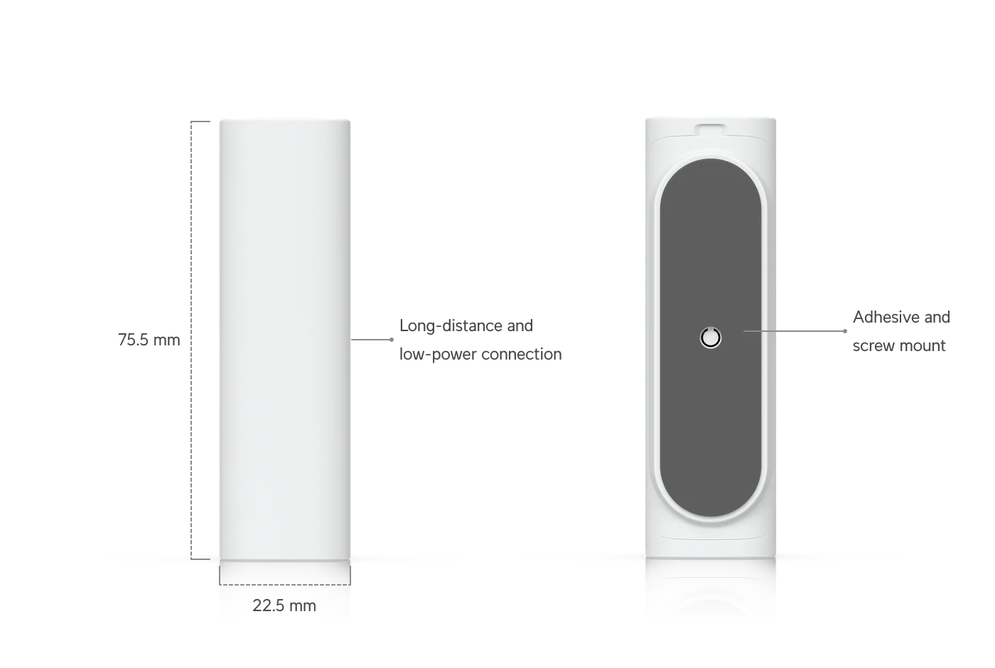 SuperLink Entry Sensor 3-pack – afmetingen en aansluitingen