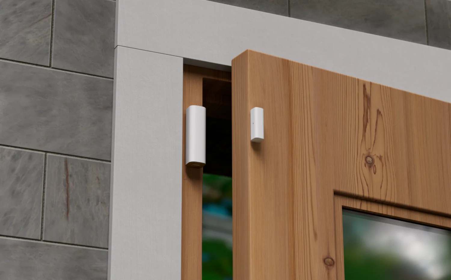 SuperLink Entry Sensor – montagevoorbeeld