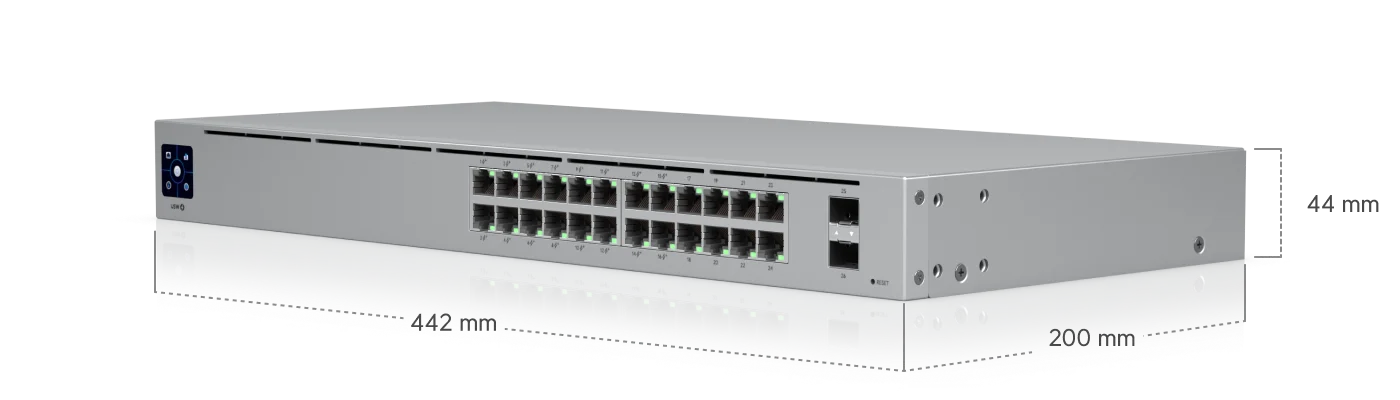 UniFi Switch 24 PoE – afmetingen