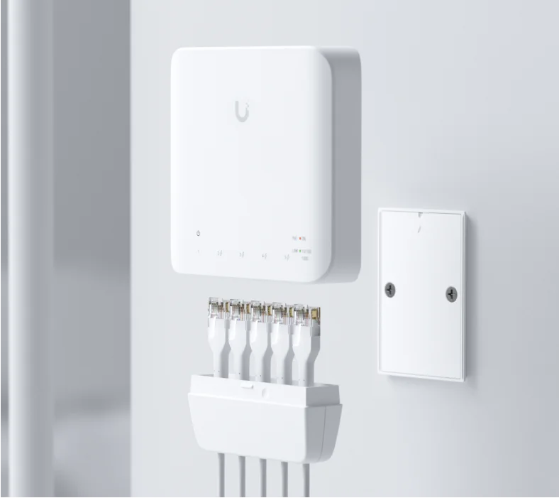 UniFi Switch Flex 3-pack – afdekking en wandbevestiging
