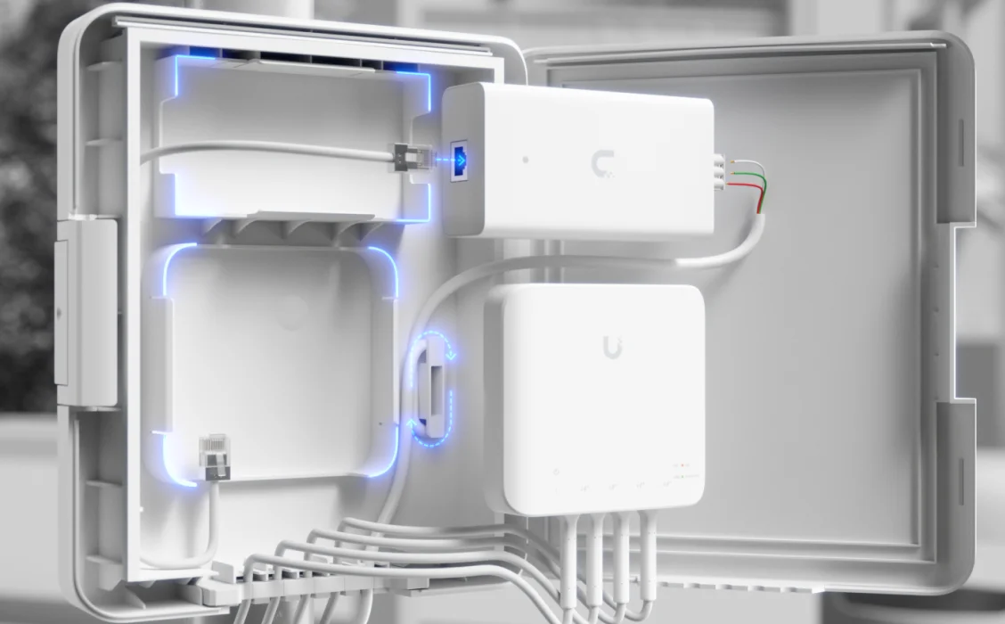 UniFi Switch Flex Utility – bekabeling met apart verkrijgbare Switch Flex